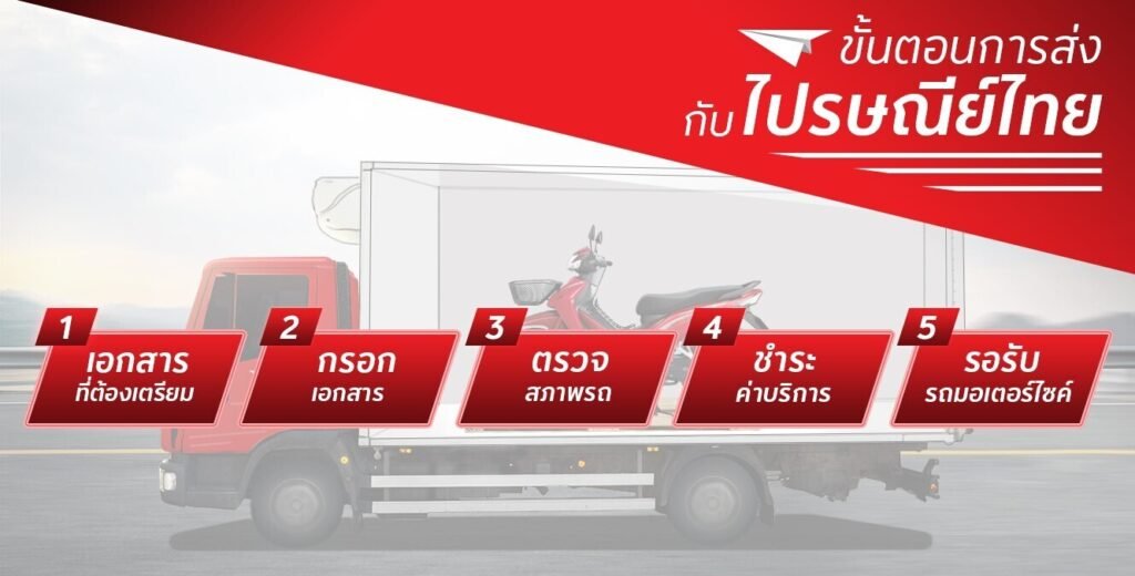 ส่งรถมอเตอร์ไซค์ ไปรษณีย์ ราคา 2566